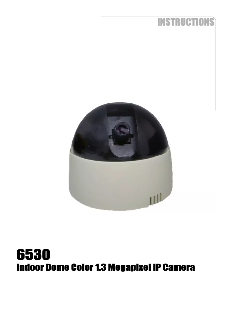 Page n°1 - Manuel utilisateur Channel Vision 6530