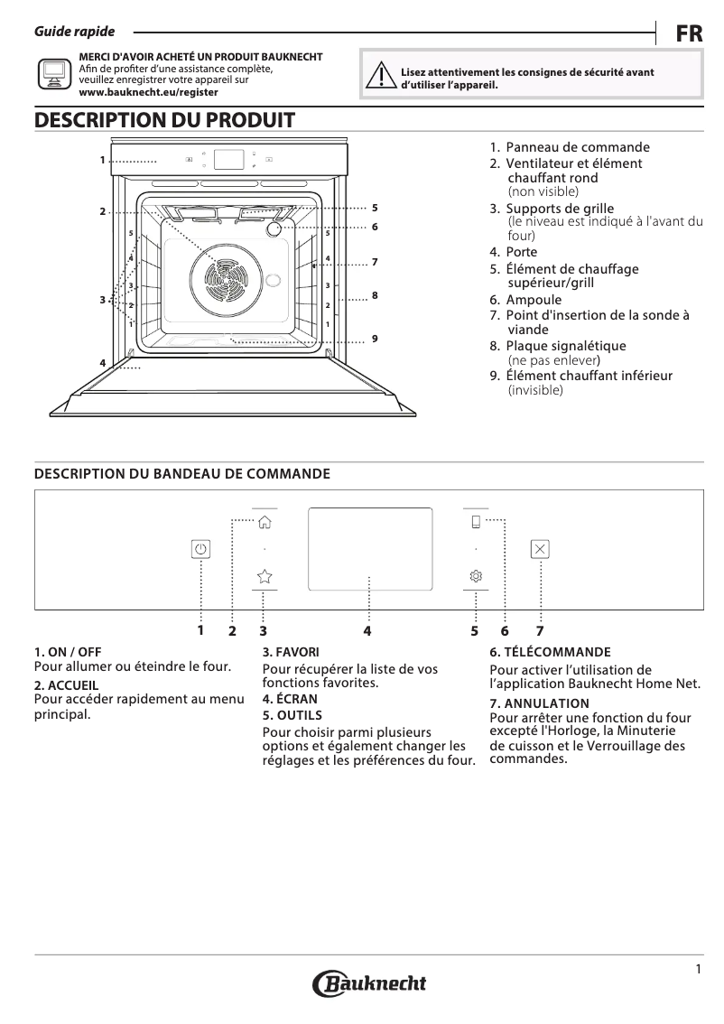 Page n°1 - Mode d'emploi Bauknecht BIK9 PP8TS2 PT CH