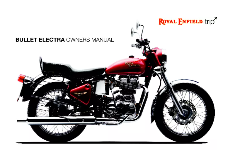 Image de la première page du manuel de l'appareil Bullet Electra Twinspark (2013)