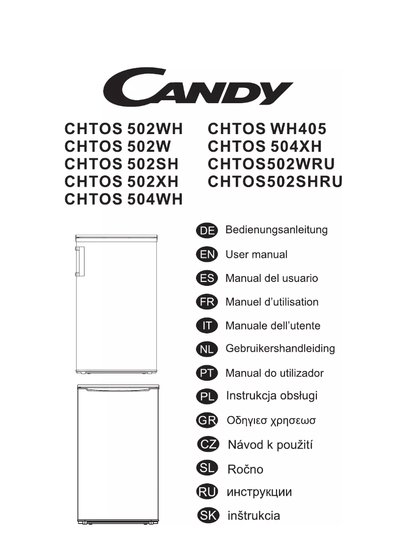 Page n°1 - Manuel utilisateur Candy CHTOS WH405