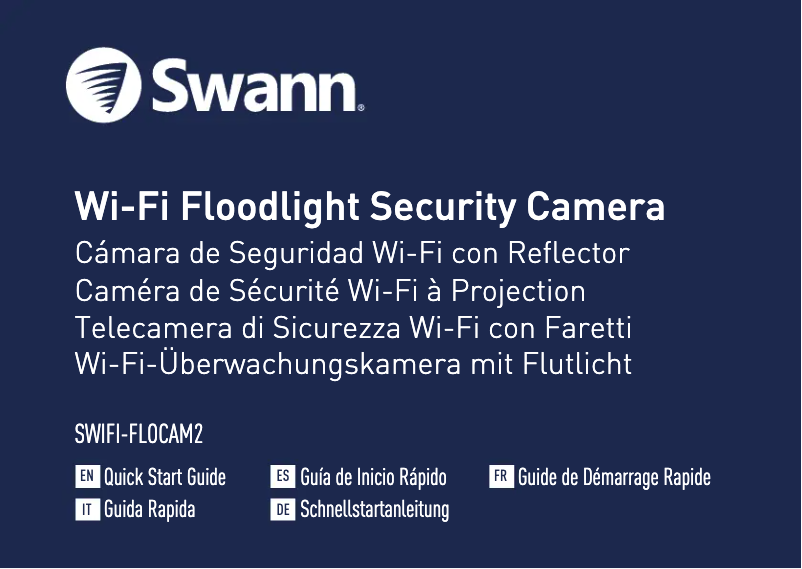 Page 1 de la notice Guide de démarrage rapide Swann SWIFI-FLOCAM2