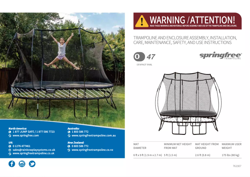Imagen de la primera página del manual del dispositivo Compact Oval O47
