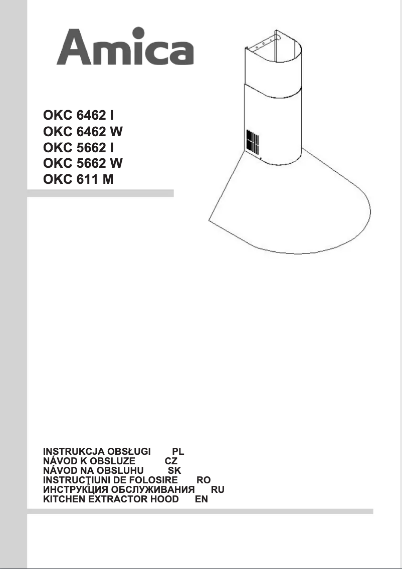 Page 1 de la notice Manuel utilisateur Amica OKC6462W