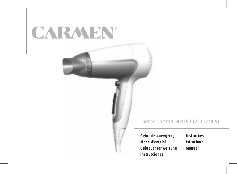 Imagen de la primera página del manual del dispositivo Comfort HD1450