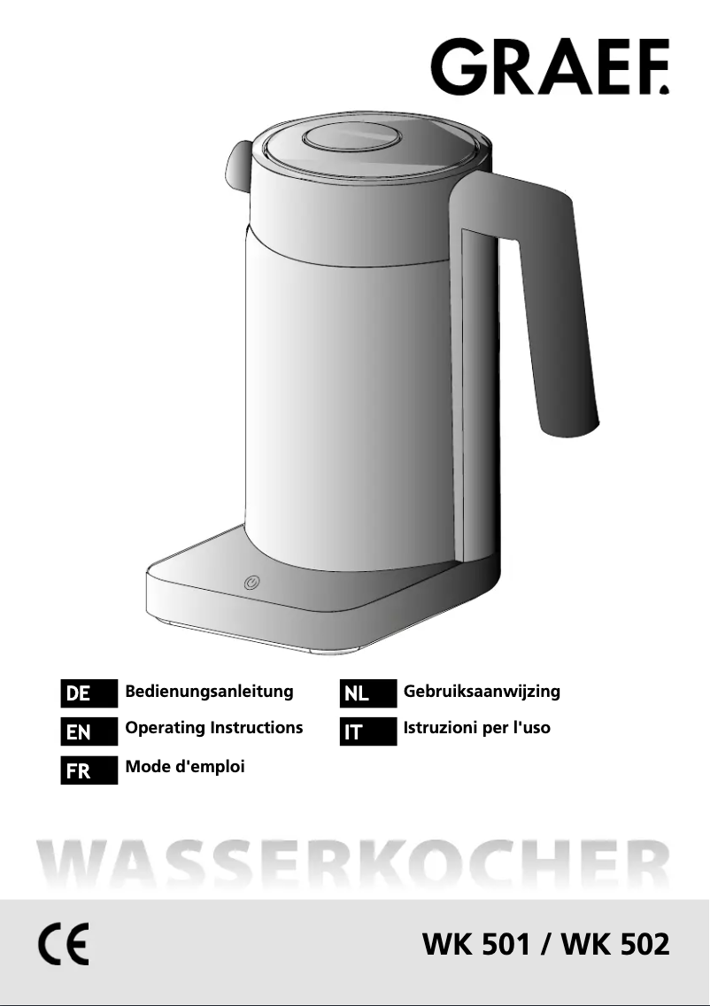 Image de la première page du manuel de l'appareil WK 501