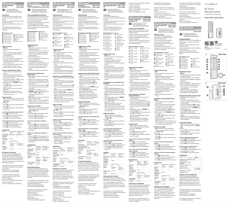 Image de la première page du manuel de l'appareil RFRC410WT