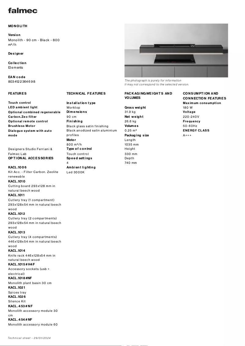 Image de la première page du manuel de l'appareil Monolith
