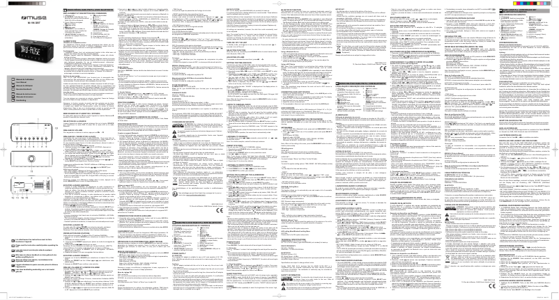 Page n°1 - Manuel utilisateur Muse M-196 DBT