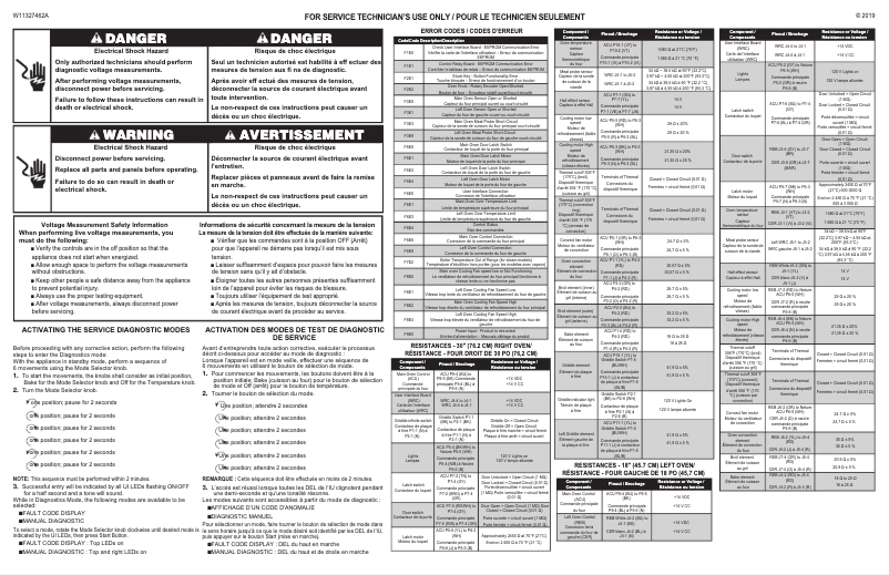 Página 1 del manual Diagrama de cableado KitchenAid KFDC558JBK
