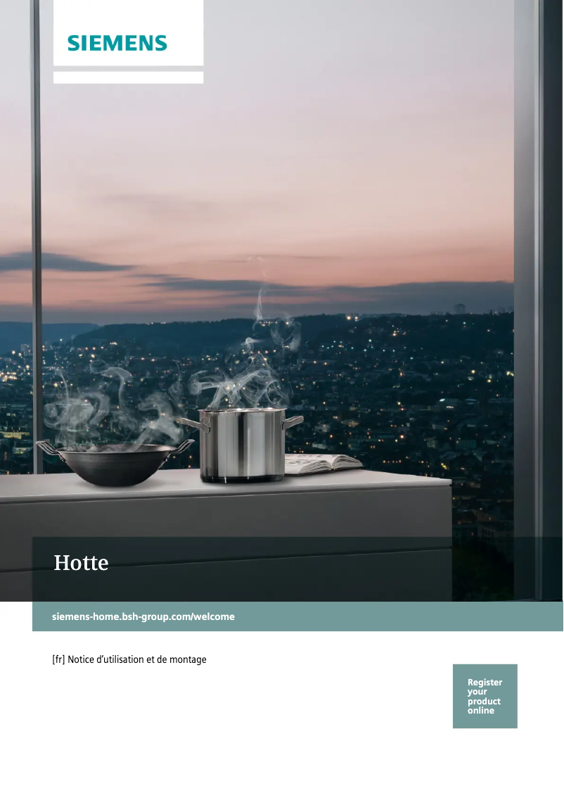 Page 1 de la notice Guide d'installation Siemens iQ500 LC97BIR55