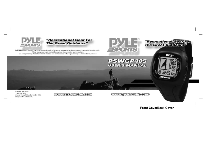 Image de la première page du manuel de l'appareil PSWGP405