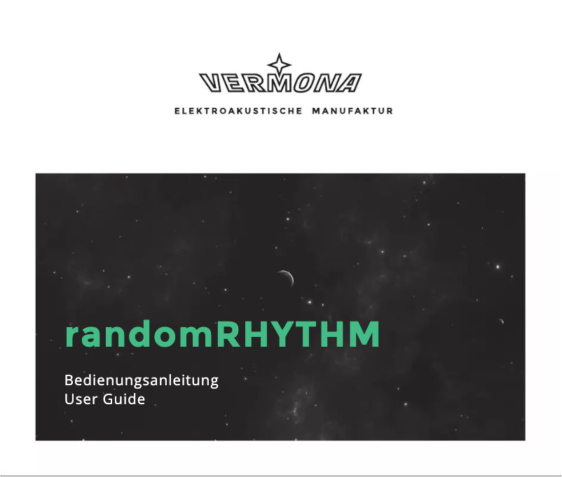 Page n°1 - Manuel utilisateur Vermona RandomRhythm