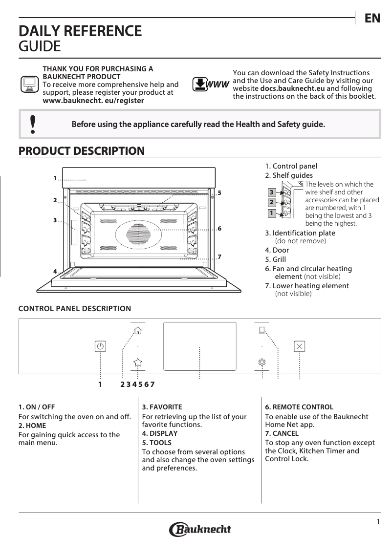 Image de la première page du manuel de l'appareil EMEK11 F545