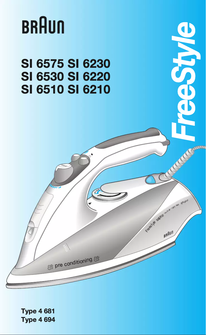 Page 1 de la notice Manuel utilisateur Braun H4681