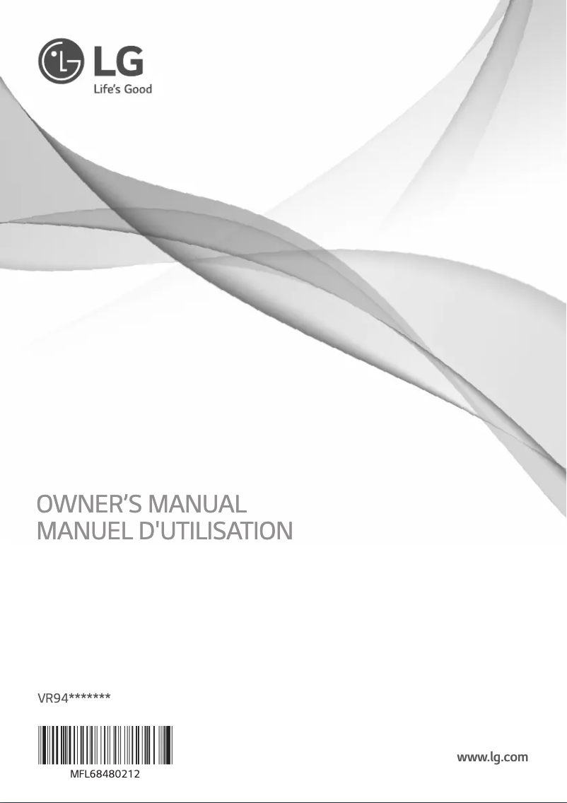 Page 1 de la notice Manuel utilisateur LG VR94070NCAQ