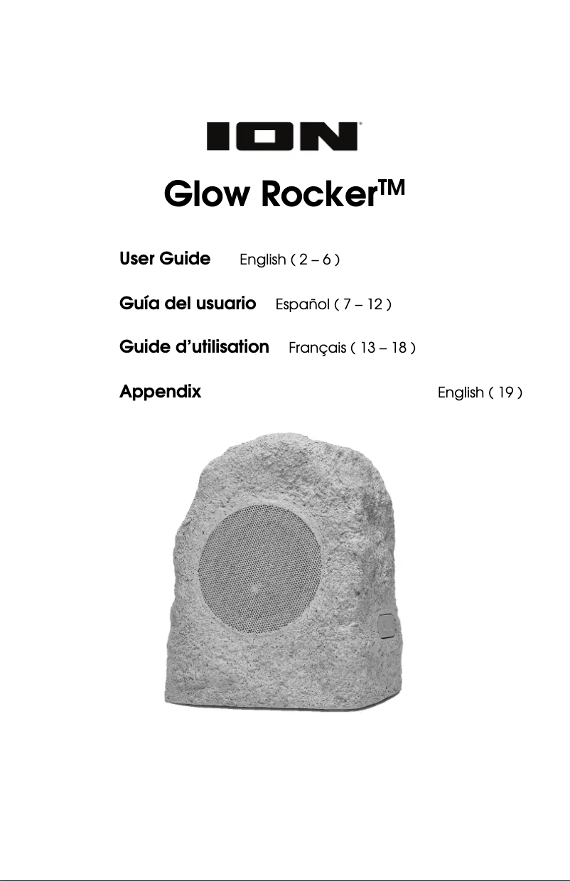 Page n°1 - Manuel utilisateur ION Glow Rocker