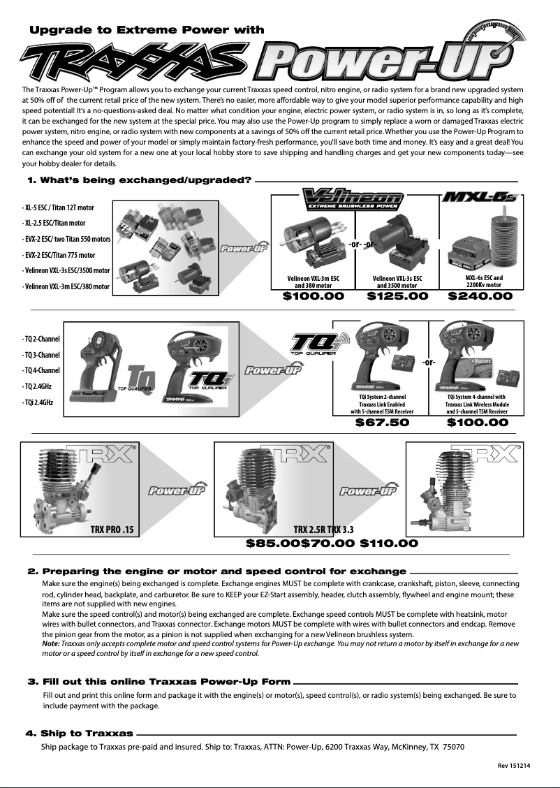 Page 1 de la notice Manuel utilisateur Traxxas Titan 12T