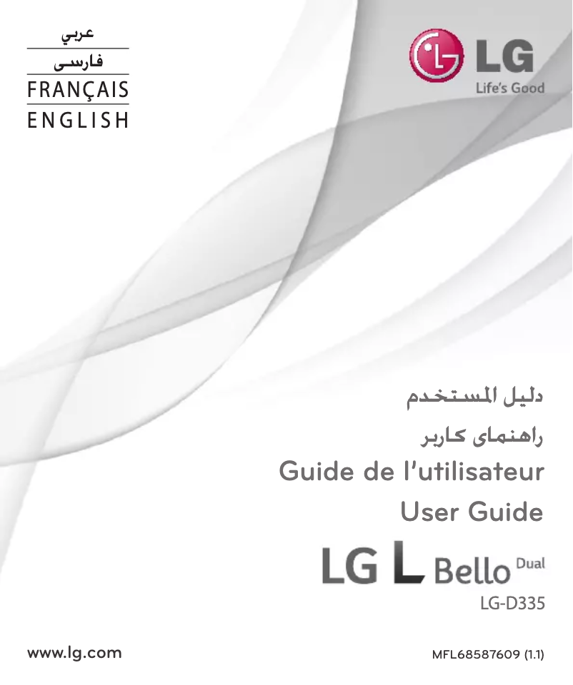 Page n°1 - Manuel utilisateur LG L Bello
