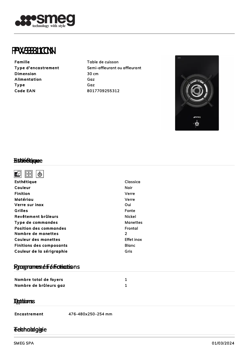 Image de la première page du manuel de l'appareil PV331CN