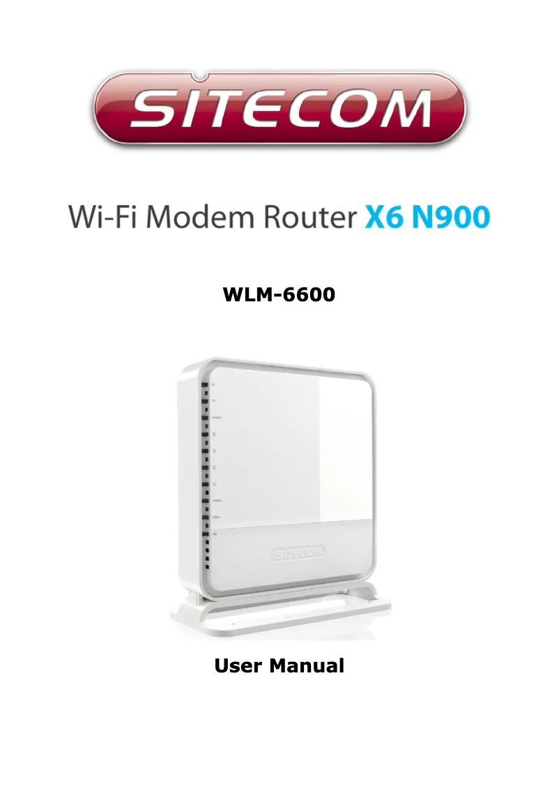 Page n°1 - Manuel utilisateur Sitecom WLM-6600