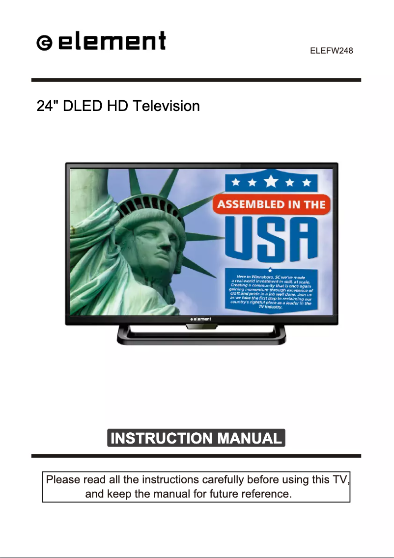 Image de la première page du manuel de l'appareil ELEFW248