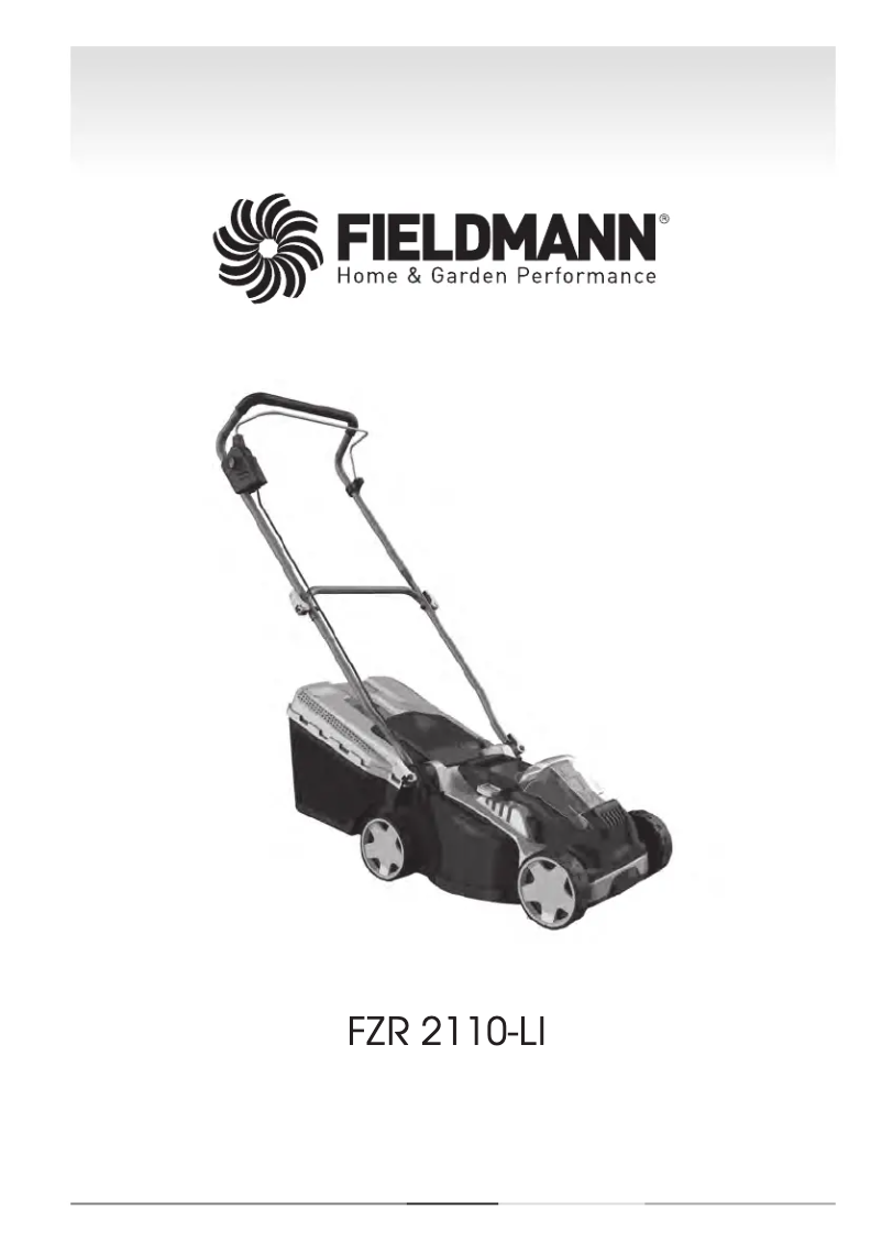 Page n°1 - Manuel utilisateur Fieldmann FZR 2110-Li