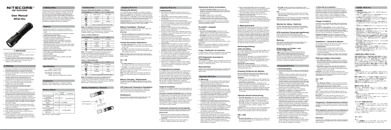 Image de la première page du manuel de l'appareil MT2C Pro