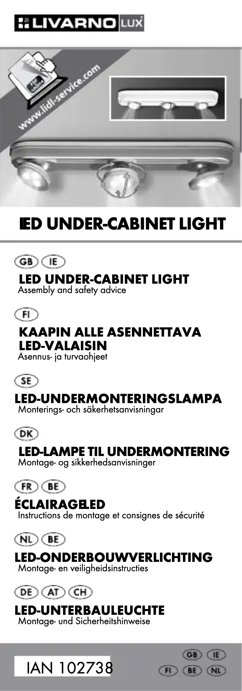 Página 1 del manual Manual de usuario Livarno Lux HG00092A