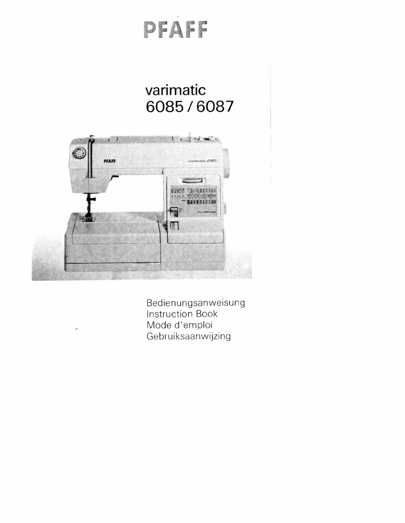 Image de la première page du manuel de l'appareil varimatic 6087