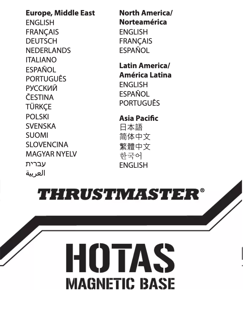 Page n°1 - Manuel utilisateur Thrustmaster Hotas Magnetic Base