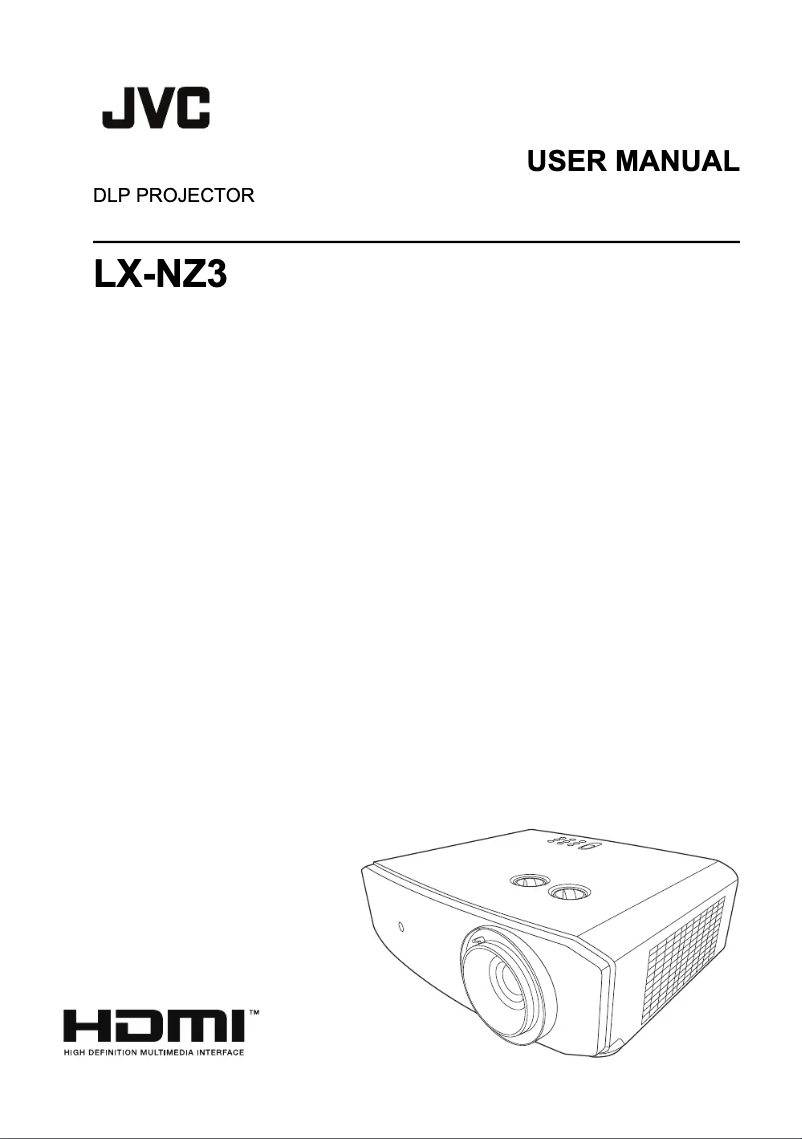 Image de la première page du manuel de l'appareil LX-NZ3W