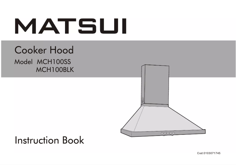 Image de la première page du manuel de l'appareil MCH100SS