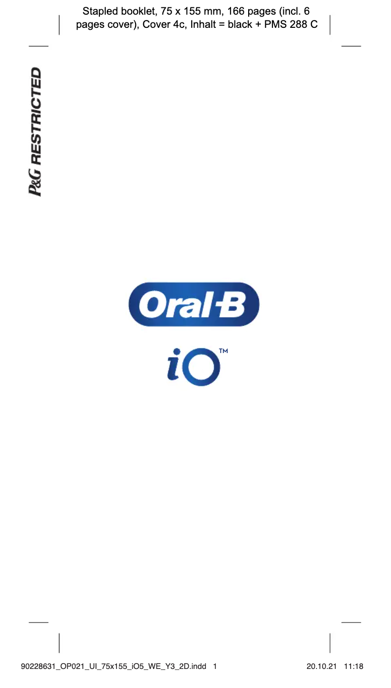 Page 1 de la notice Manuel utilisateur Oral-B iO 5n