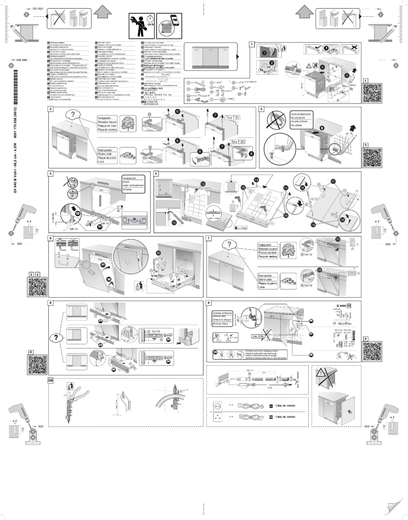 Page 1 de la notice Instructions / montage Siemens SL61IX09TE
