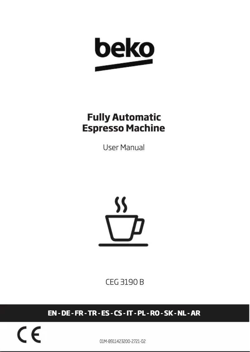 Image de la première page du manuel de l'appareil CEG 3190 B