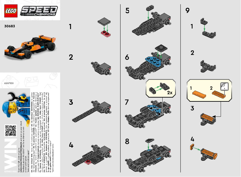 Page 1 de la notice Manuel utilisateur Lego Speed Champions 30683