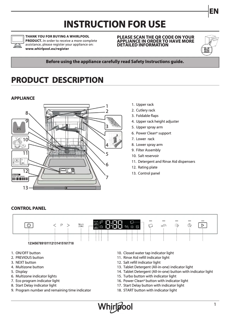 Imagen de la primera página del manual del dispositivo WIP 4O33 PLE S