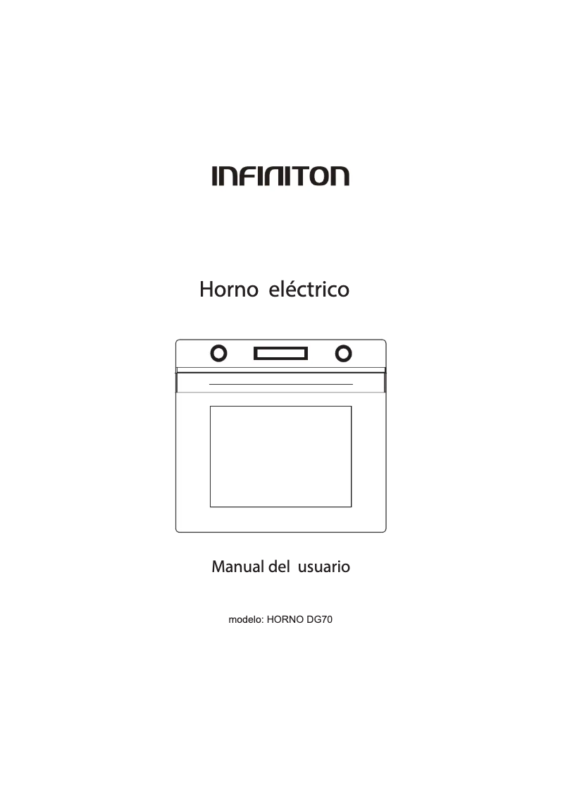 Page n°1 - Manuel utilisateur Infiniton DG70