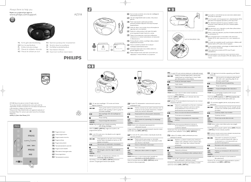 Image de la première page du manuel de l'appareil AZ318B