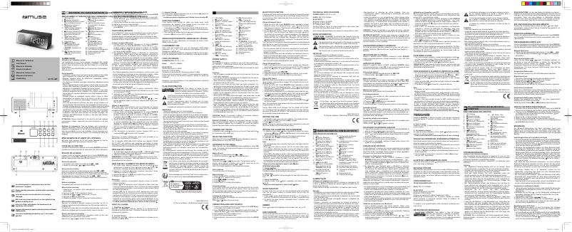 Page 1 de la notice Manuel utilisateur Muse M-173 CMT