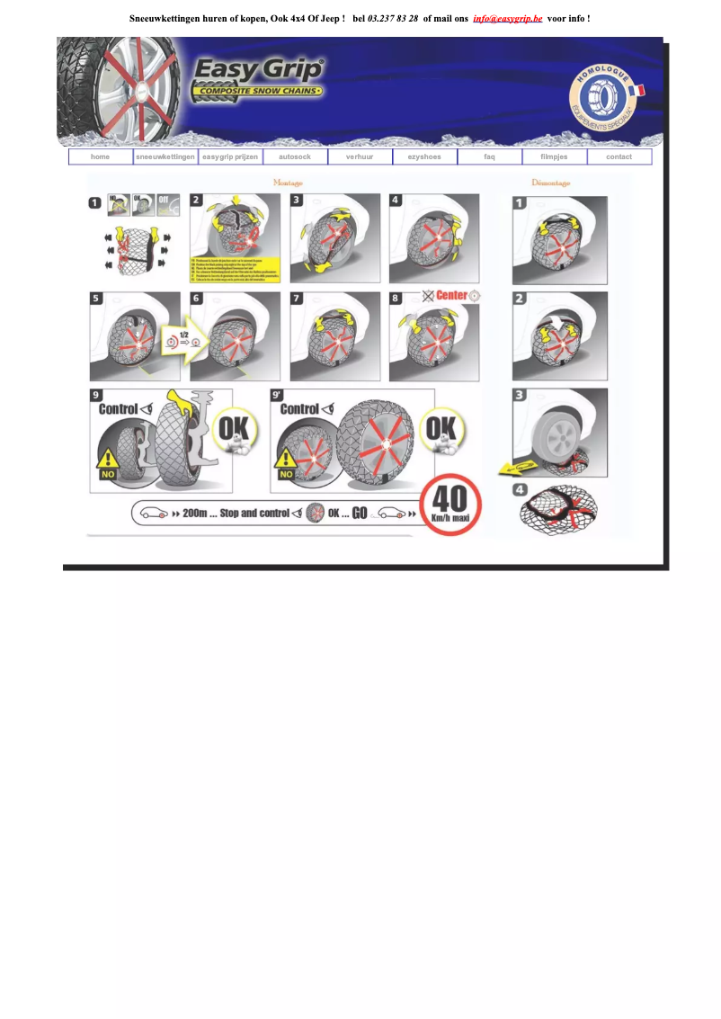 Page 1 de la notice Manuel utilisateur Michelin Easy Grip