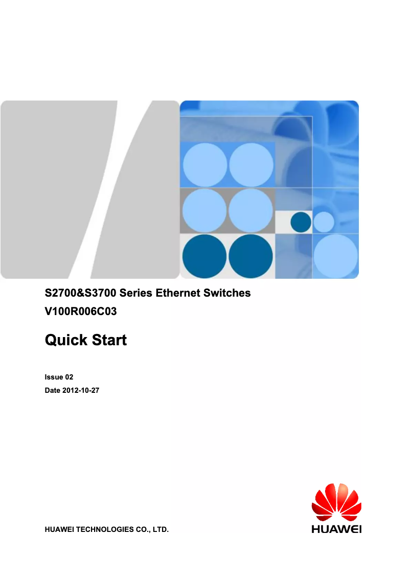 Page n°1 - Manuel utilisateur Huawei S2700-9TP-EI-AC