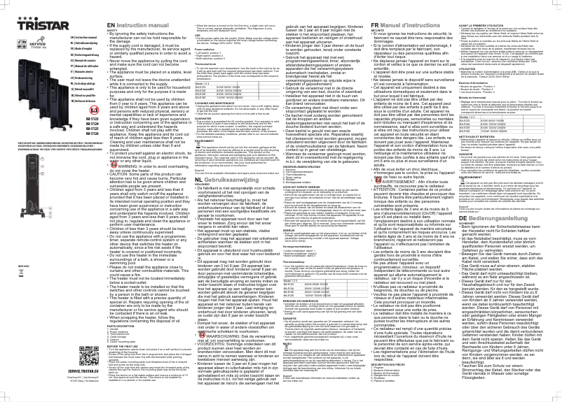 Página 1 del manual Manual de usuario TriStar KA-5124