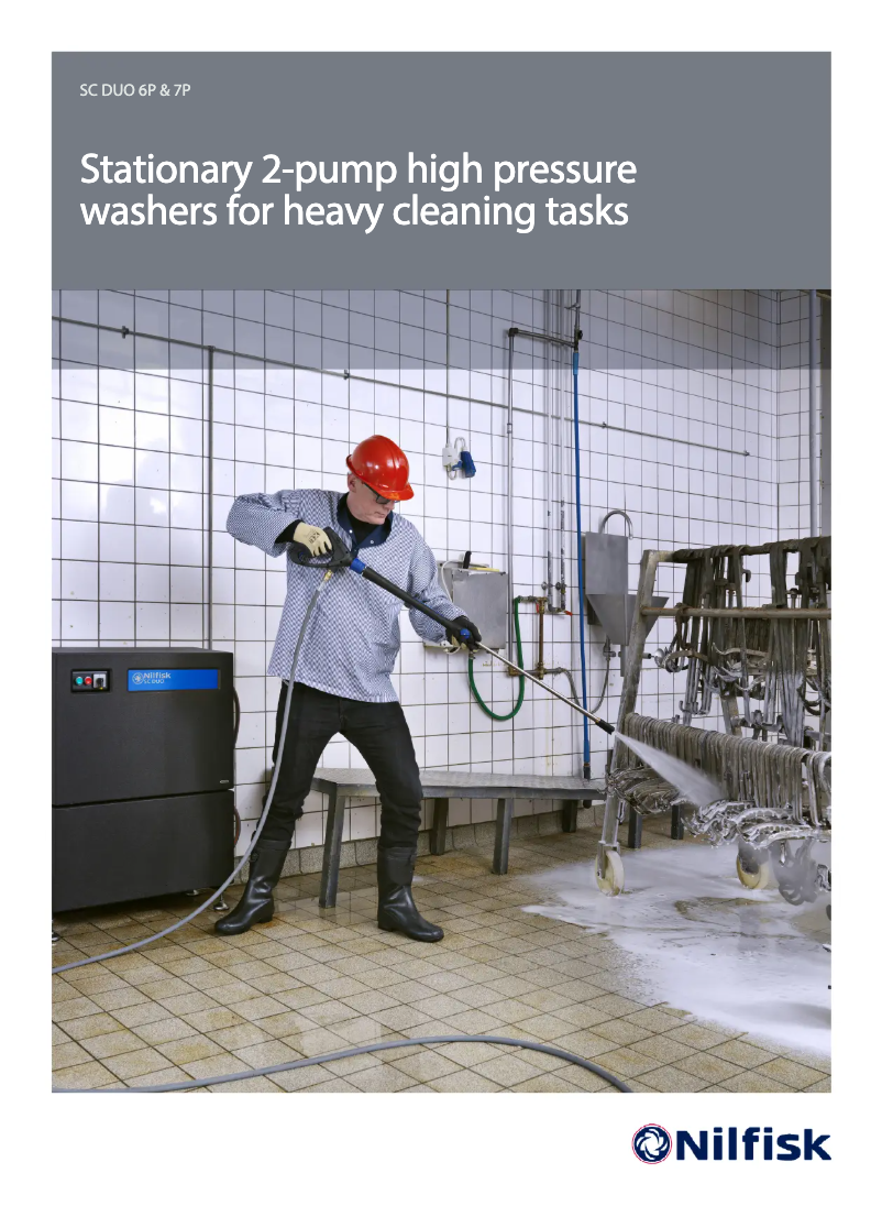 Page 1 de la notice Brochure Nilfisk SC DUO 6P