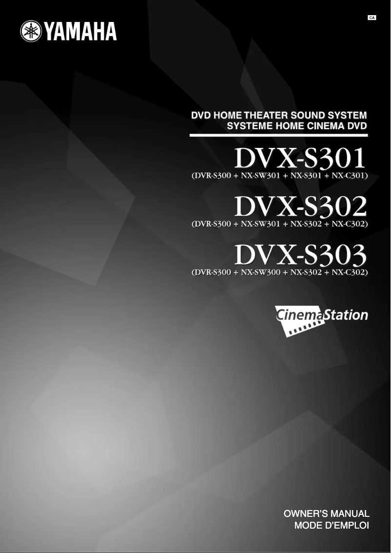 Image de la première page du manuel de l'appareil DVX-S301