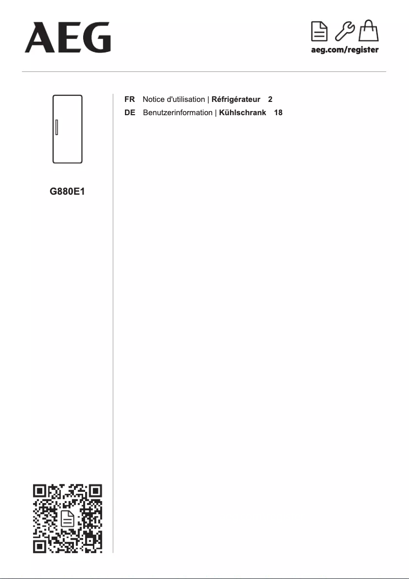 Página 1 del manual Manual de usuario AEG G880E1