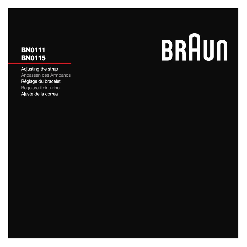 Page n°1 - Manuel utilisateur Braun BN0115WHBKBKG
