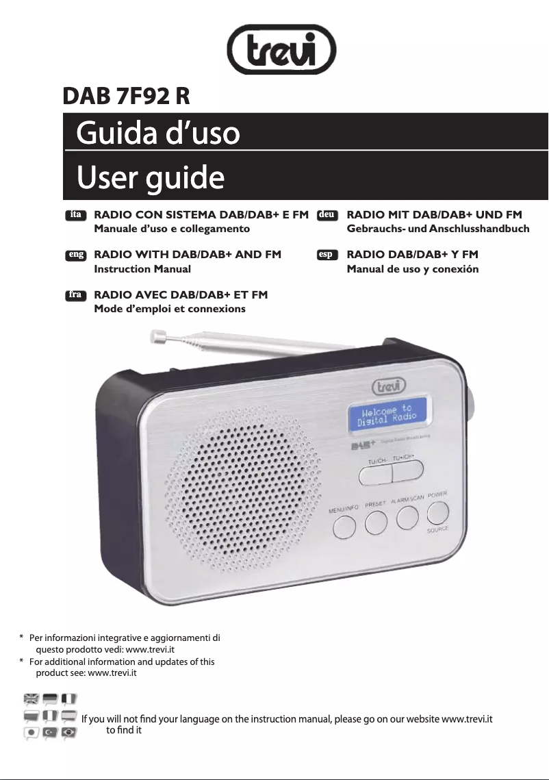 Página 1 del manual Manual de usuario Trevi DAB 7F92 R