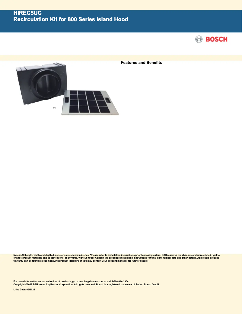 Image de la première page du manuel de l'appareil HIREC5UC