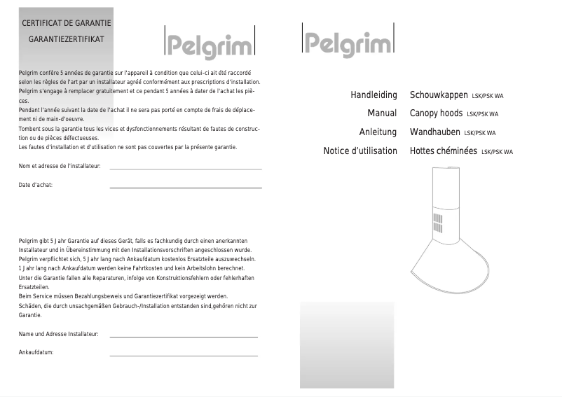 Image de la première page du manuel de l'appareil PSK 600